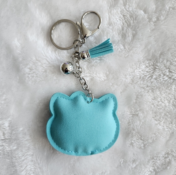 Hello Kitty Blue Rhinestone Keychain Bag Charm - Picture 3 of 3